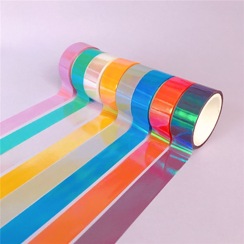 Rainbow Laser tape with 8pc/set